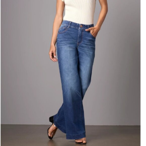 NWT Wit & Wisdom Sam Jeans High Rise Wide Leg Ab Solution Democracy Size 10 - Picture 13 of 13